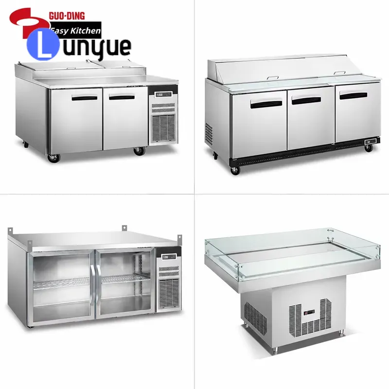 Kitchen - Commercial Pizza Falafel Prep Counter Refrigerator