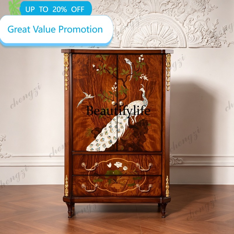 Storage & Organization - M178 American retro solid wood chest