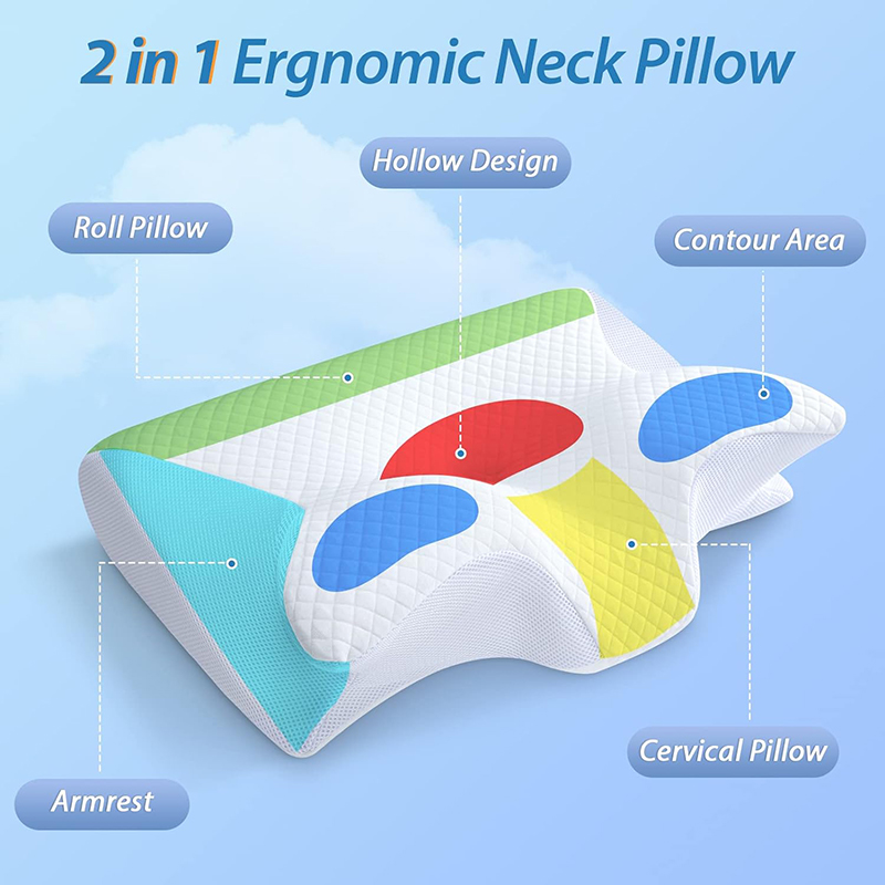 New Memory Foam Cervical Pillo - Memory Foam Orthopedic Pillow Neck Pain ulasan dan harga