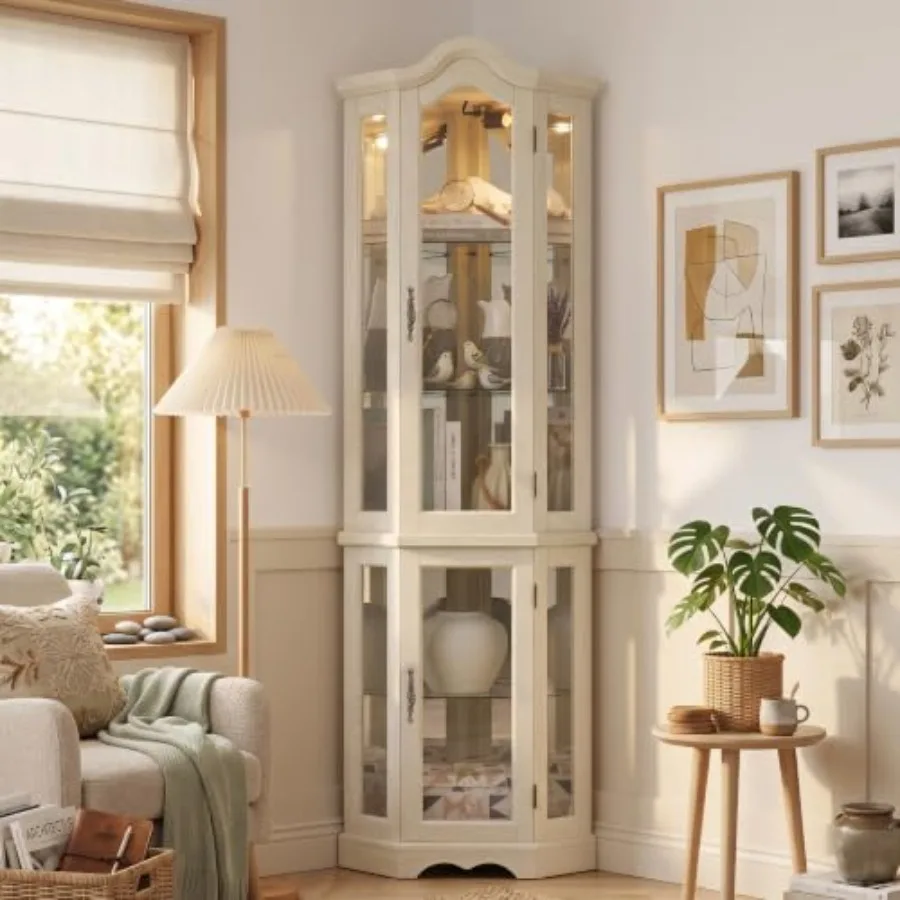 Corner curio cabinet for bar a - Storage & Organization ulasan dan harga