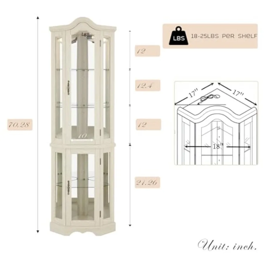 Corner curio cabinet for bar a - Storage & Organization ulasan dan harga