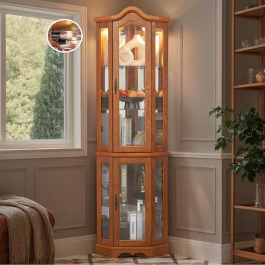 Corner curio cabinet for bar a - Storage & Organization ulasan dan harga