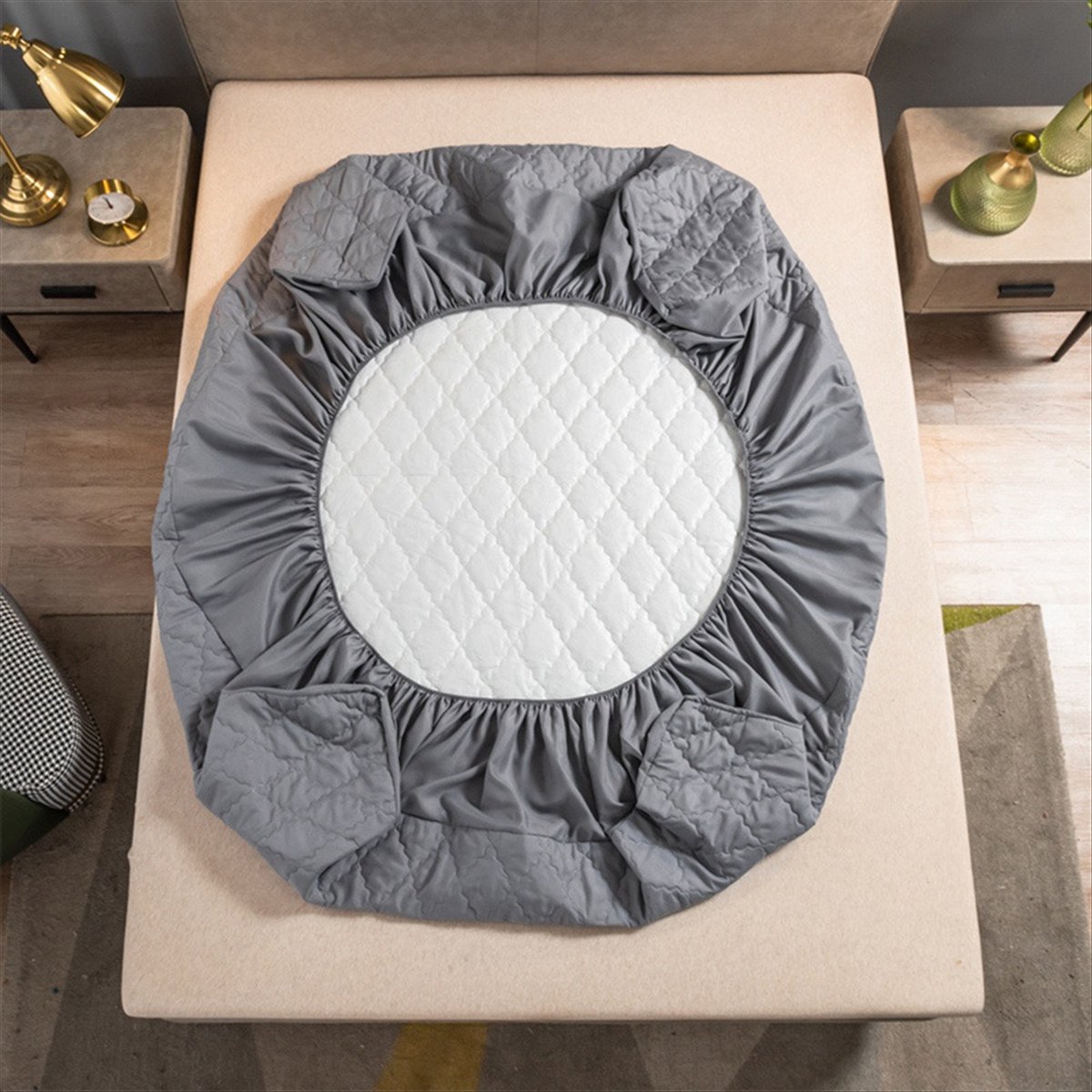 Learned- Waterproof Fitted Bed - Waterproof Mattress Protector Breathable ulasan dan harga