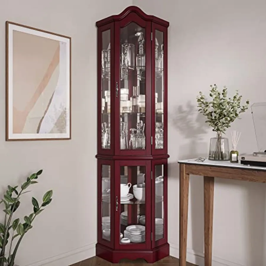 Lighted Corner Display Curved  - Storage & Organization ulasan dan harga