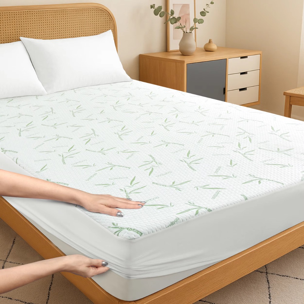 Waterproof Bamboo Fiber Mattre - Waterproof Mattress Protector Breathable ulasan dan harga