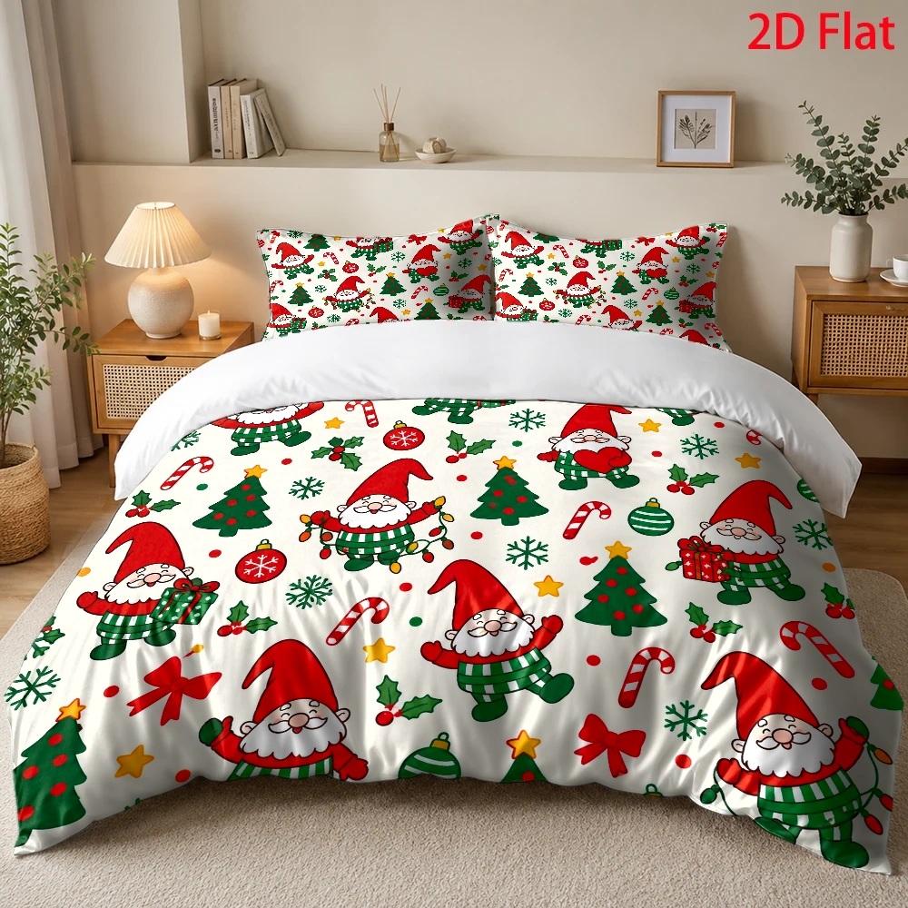 Christmas Gnome Christmas Tree - Duvet Cover Sets With Zipper ulasan dan harga
