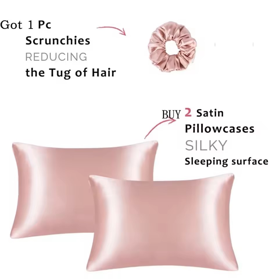 Kuup 1pcs Pillowcase Pillow Co - Satin Silk Pillowcase Hair Skin ulasan dan harga