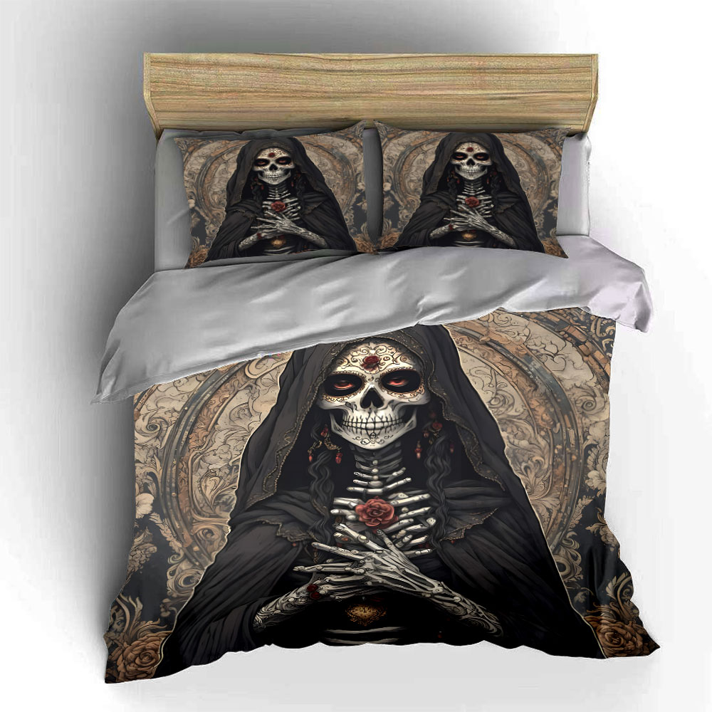 Dark Death Saint and Rose Patt - Duvet Cover Sets With Zipper ulasan dan harga