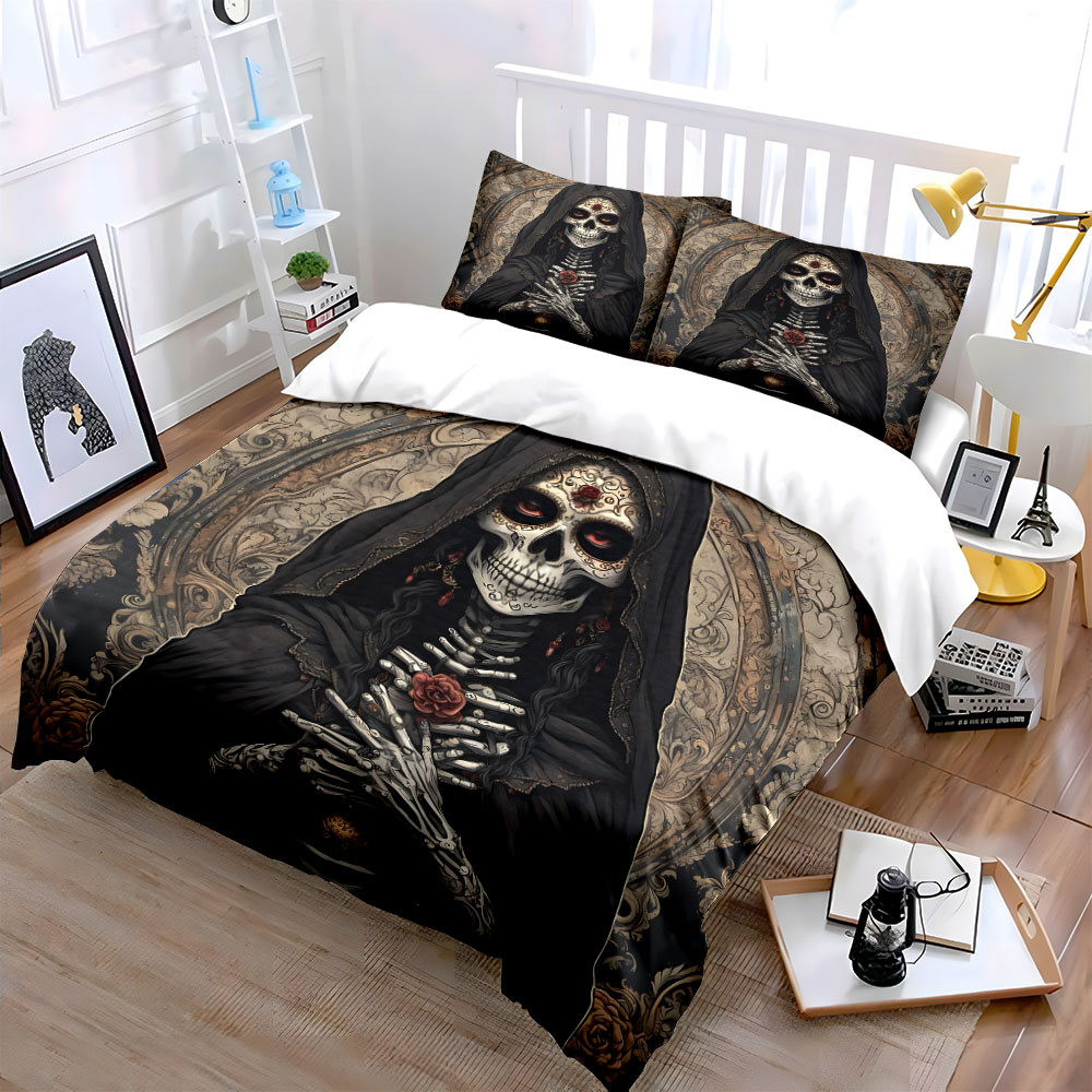 Dark Death Saint and Rose Patt - Duvet Cover Sets With Zipper ulasan dan harga